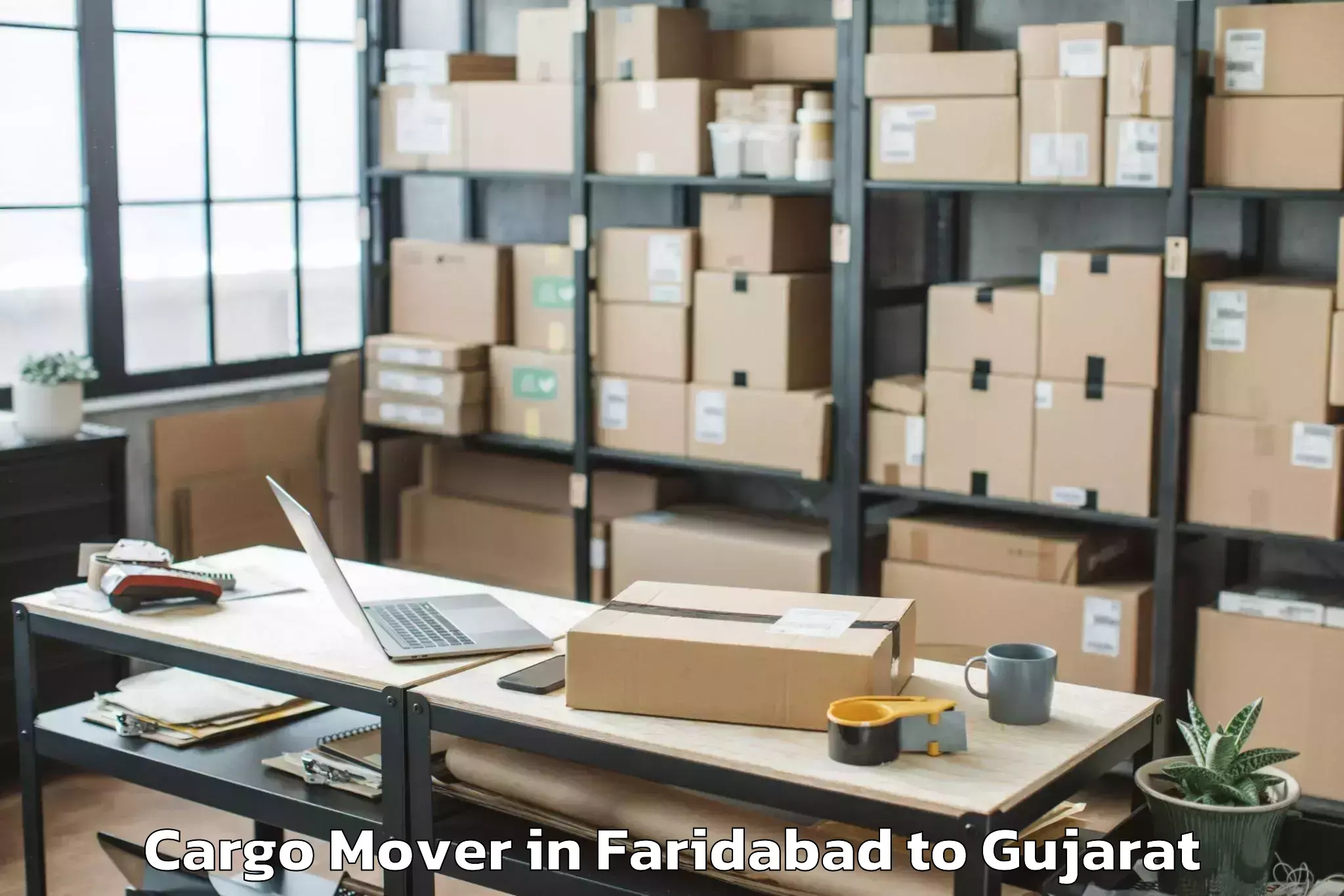 Easy Faridabad to Vapi Cargo Mover Booking